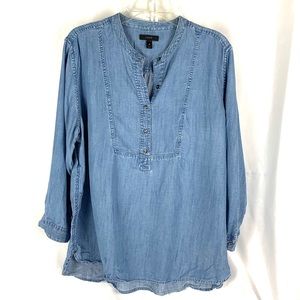 J Crew light Denim Tunic size 10 shirt